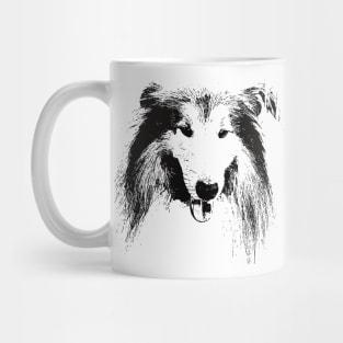 Collie Face Design - A Collie Christmas Gift Mug